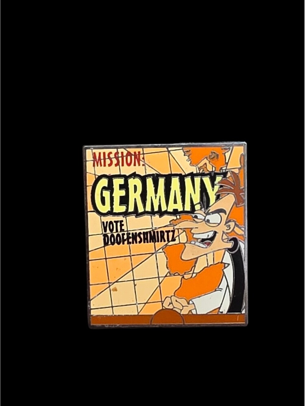 Disney Mission Germany Vote Doofenshmirtz Single Trading Pin
